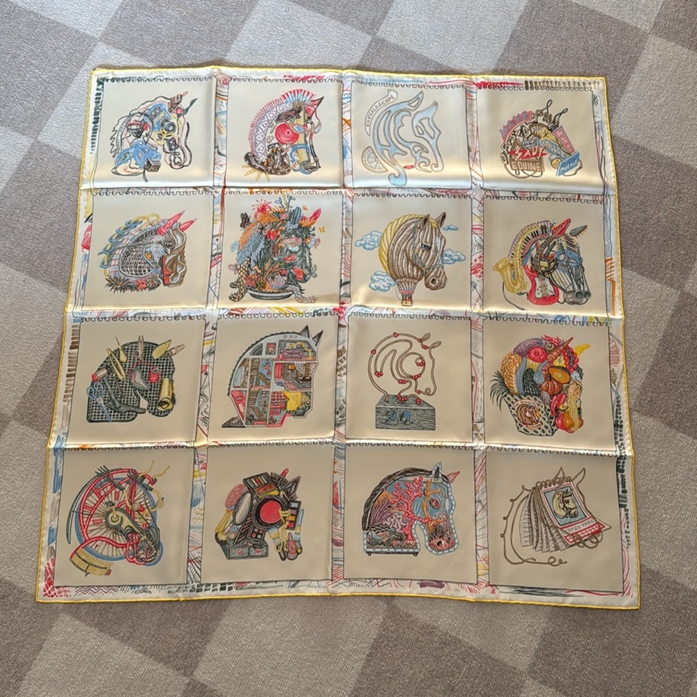 Hermes Chevaloscope Scarf 90